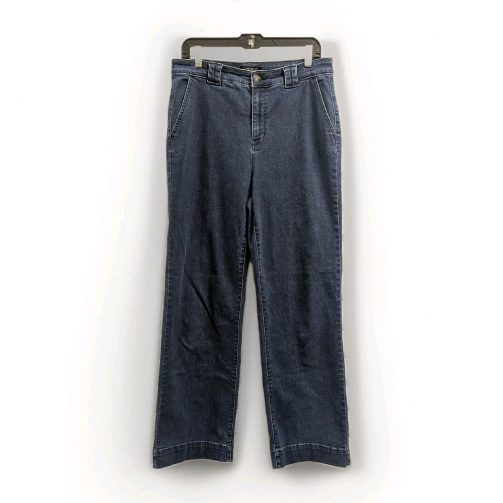 Judy Blue Wide Leg Trouser Jeans Dark Wash Y2K Old Money Denim 13/31